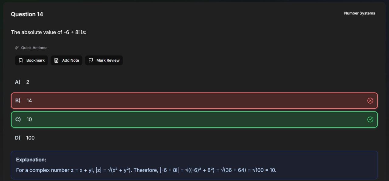 PrepXpert — AI-powered test preparation — analysis chart