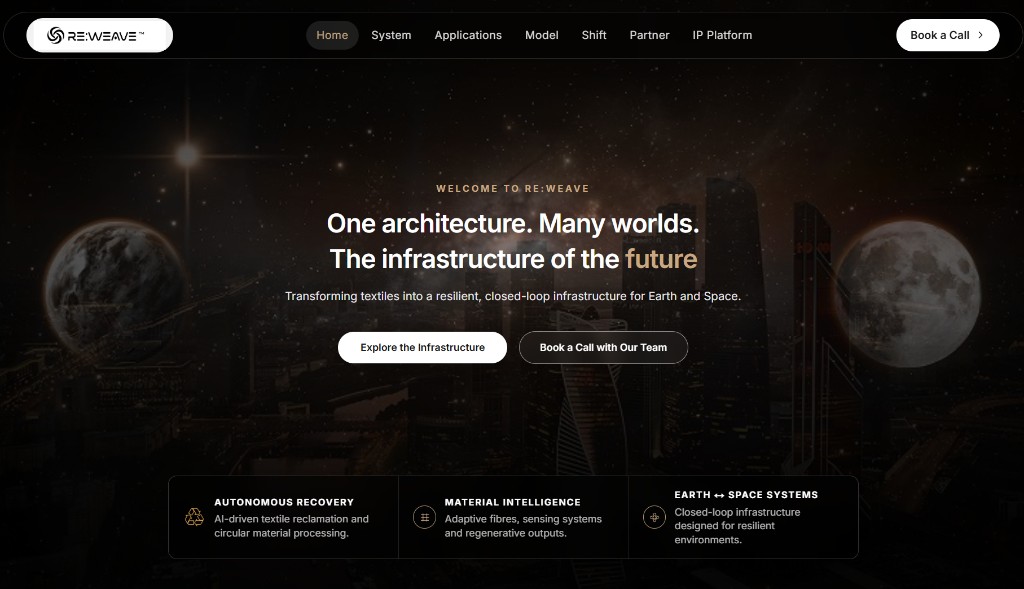 RE:WEAVE — circular material infrastructure platform site — analysis chart
